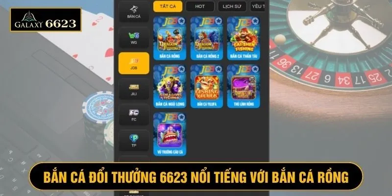 Bắn cá rồng trở thành siêu phẩm điển hình tại bắn cá đổi thưởng 6623