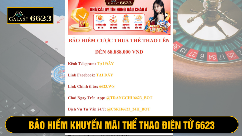 Theo dõi để nhận được ưu đãi cực chất tại thể thao điện tử 6623