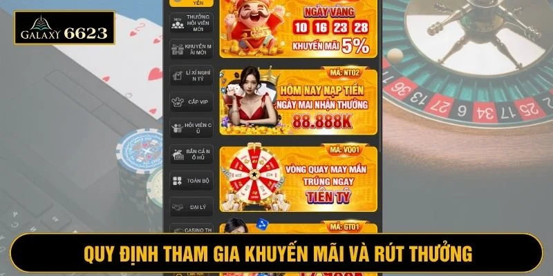 Chính sách quy định về việc tham gia khuyến mãi và rút thưởng