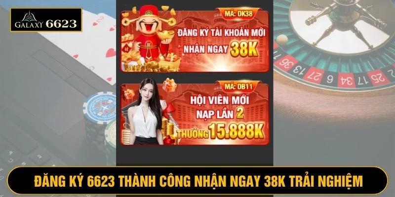 Đăng ký tài khoản và thực hiện liên kết thông tin cá nhân để nhận 38K