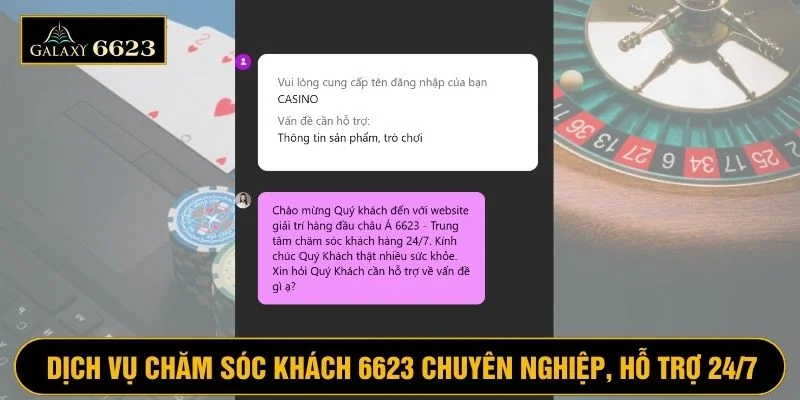 Dịch vụ chăm sóc khách hàng 6623 chuyên nghiệp, hỗ trợ 24/7