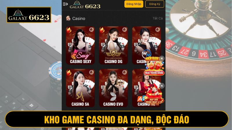 Kho game cực chất và đa dạng tại 6623